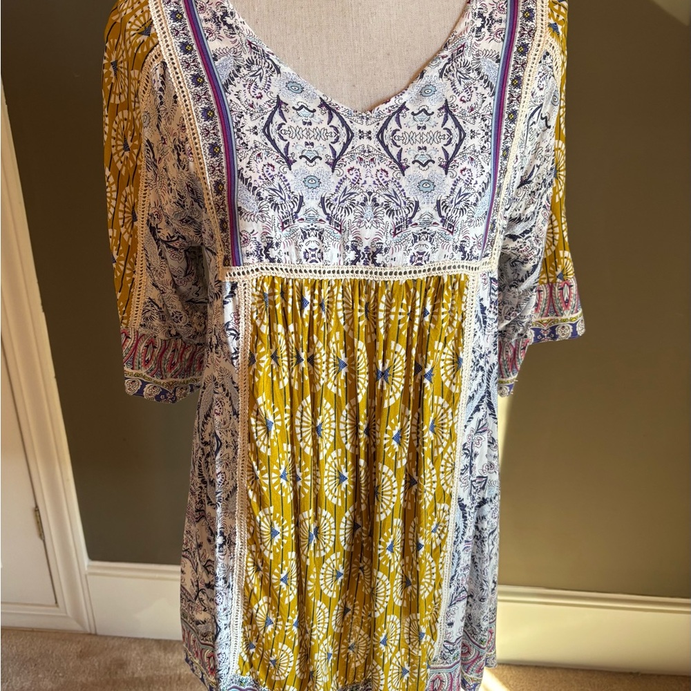 Sundance Terraza Dress in Blue Citron Petite Small - Picture 3 of 12